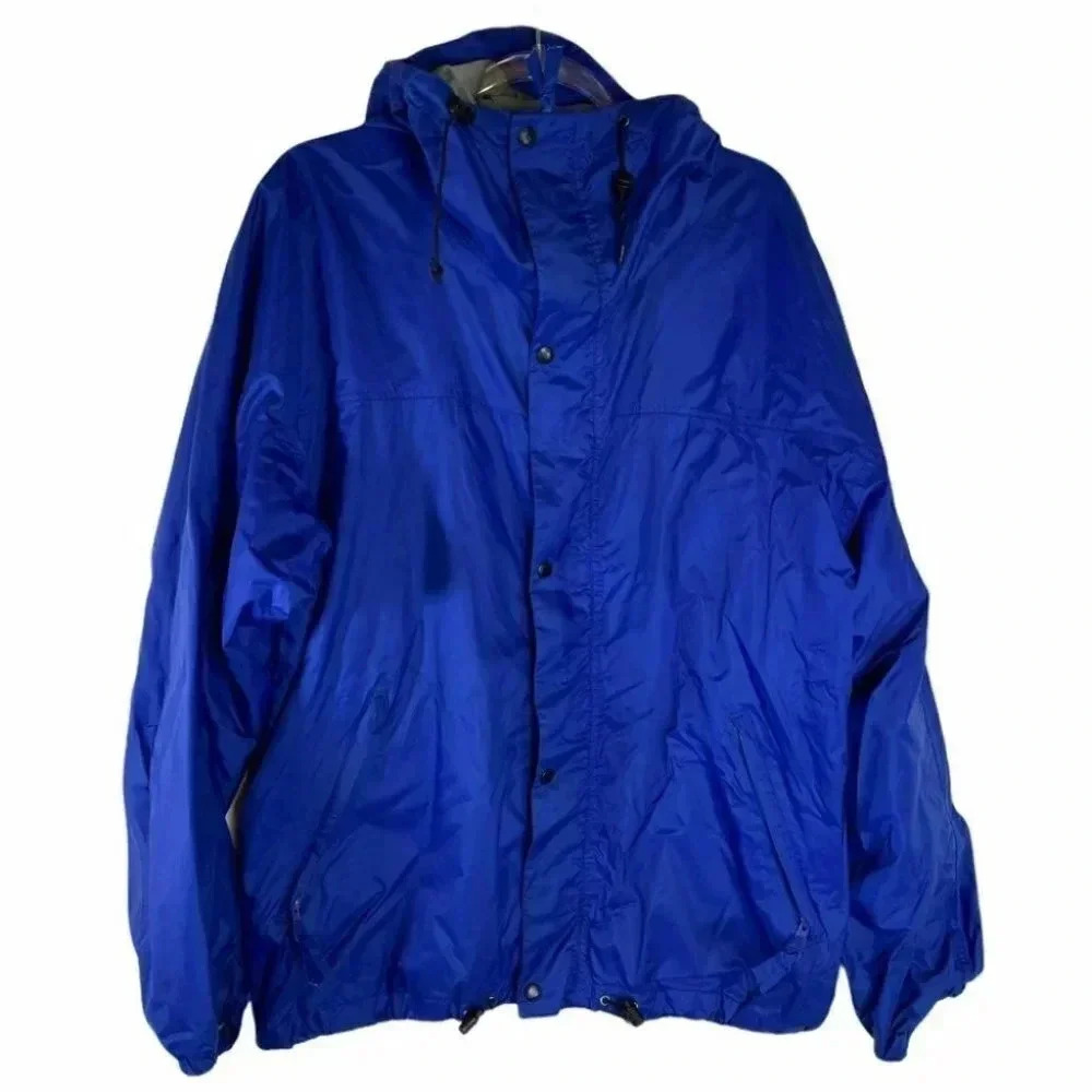 Gander Mountain‎ L blue hooded windbreaker jacket